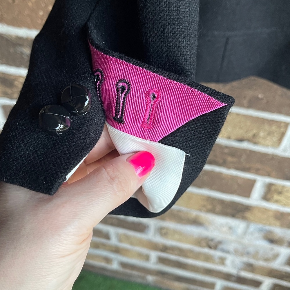 New BANANA REPUBLIC Classic Wool black blazer jacket career cocktail - Picture 11 of 15